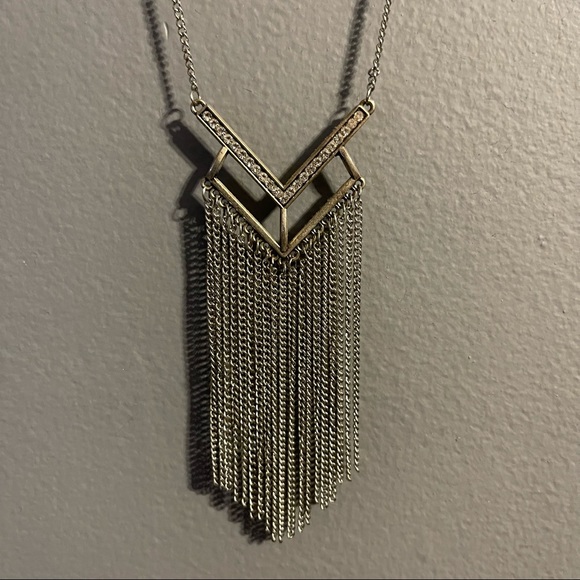 Long Decorative Necklace w/ Tassel - Picture 2 of 5